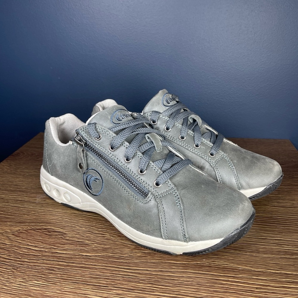 Therafit Francesca Women's Walking Shoe Size US 8.5 - 9 EU 39 Blue Leather Comfy